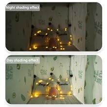 2 Pieces Upper/Bottom Bunk Bed Curtains Dorm Home Blackout Bed Cloth Curtain
