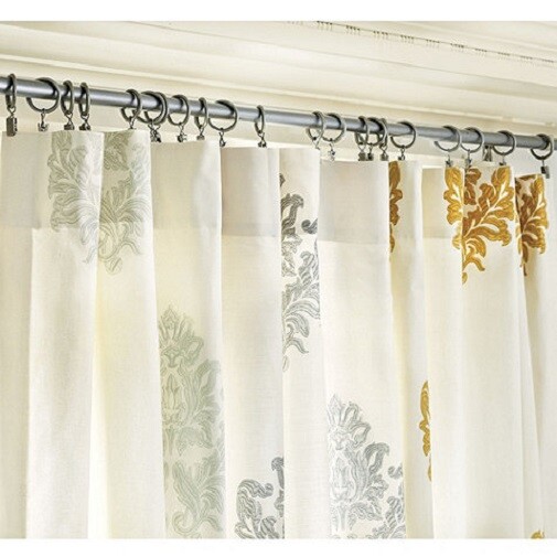 Ballard Designs Bingham Damask Drapes Set 2 Tuscan Gold 50x 84 Curtains More+