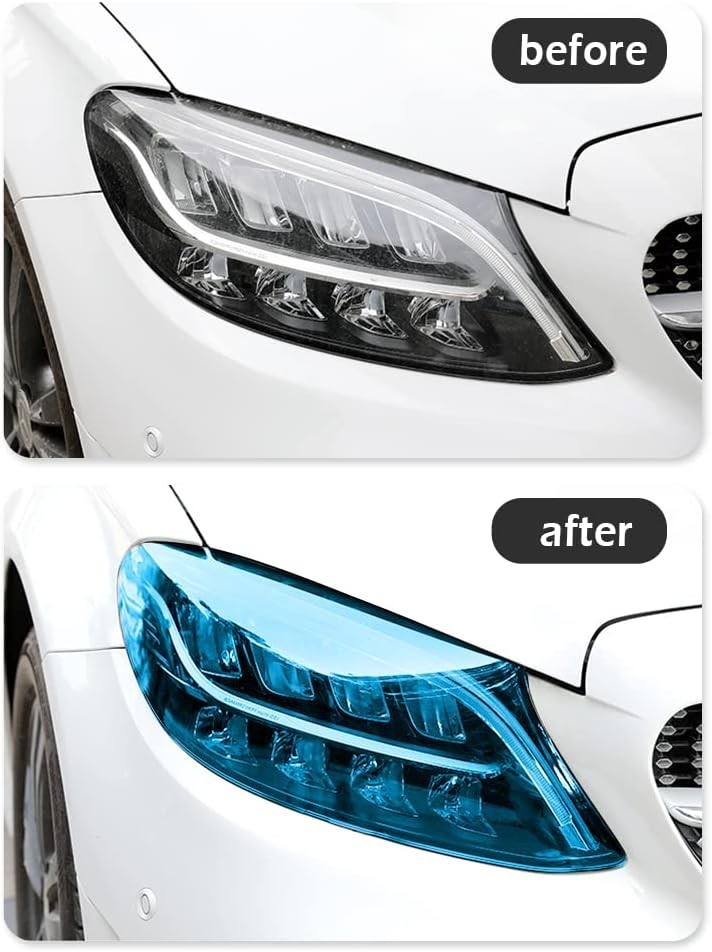 12×48 Inch Dark Blue Vinyl Tint Film – Protect & Decorate Your Lights