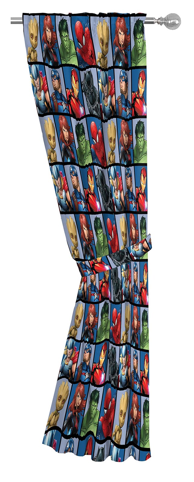 Marvel Avengers Team 63″ inch Drapes 4 Piece Set – Beautiful Room Décor & Eas…
