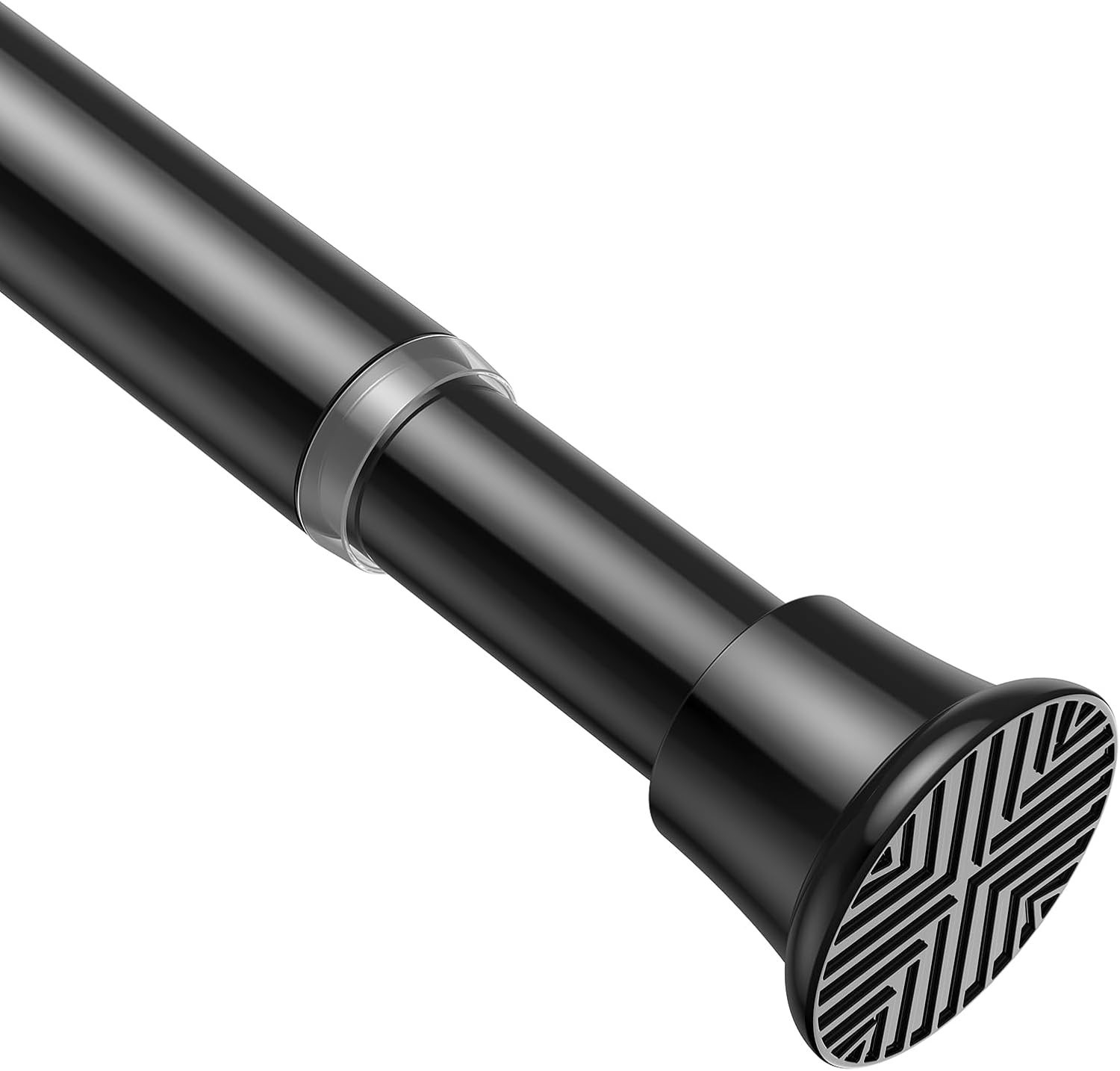 Tension Rod 24 to 46 Inch, 1Pcs Black Tension Curtain Rod, Adjustable Spring …