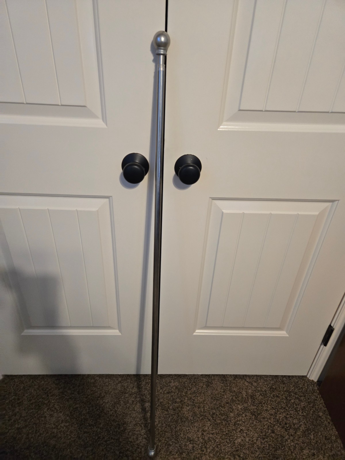 48 to 86 Inches Adjustable Ball End Window Curtain Rod – 1/2 Inch Diameter