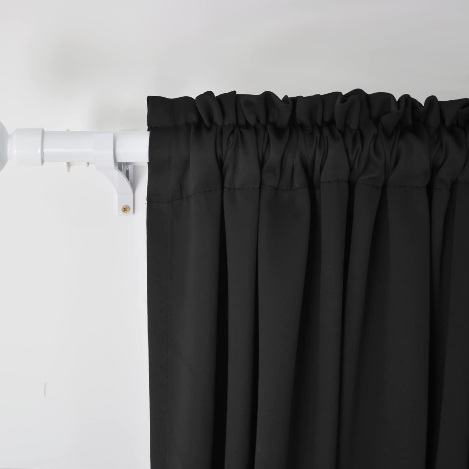 Black Small Tiers Kitchen Short Small Mini Window Curtains Valance 10 inches