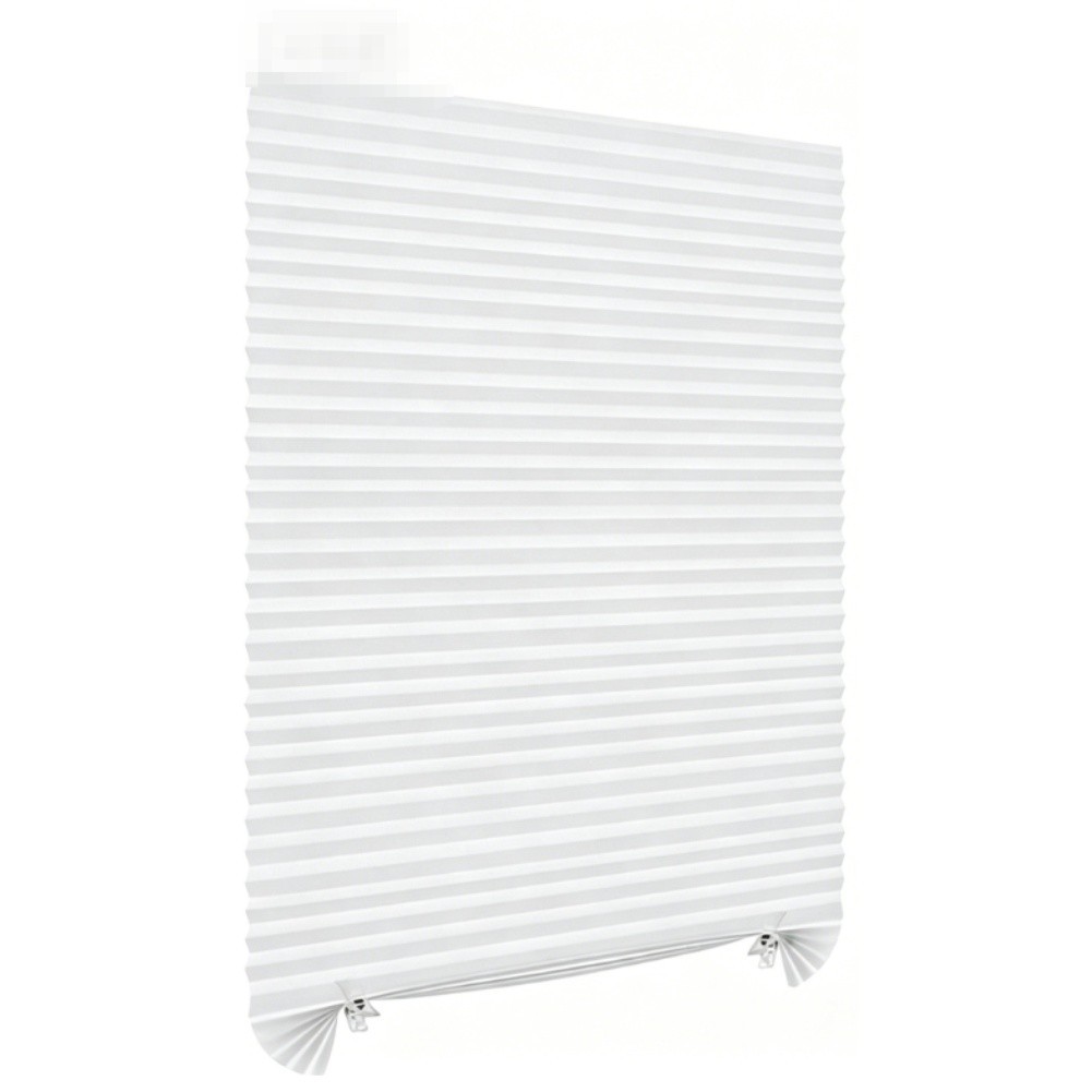 Pleated Sheer Rollable Curtain White 40cm 45cm 50cm 55cm x 150cm Easy Install