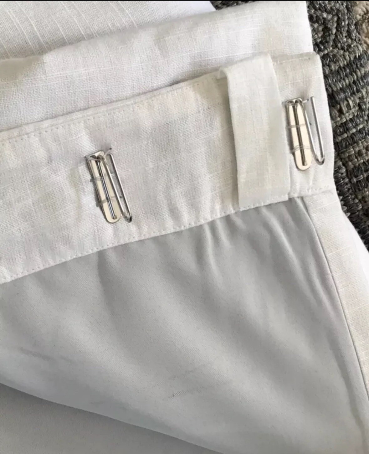 20 Pottery Barn Drapery Pin Hooks Silver Metal Curtain Replacement Hardware