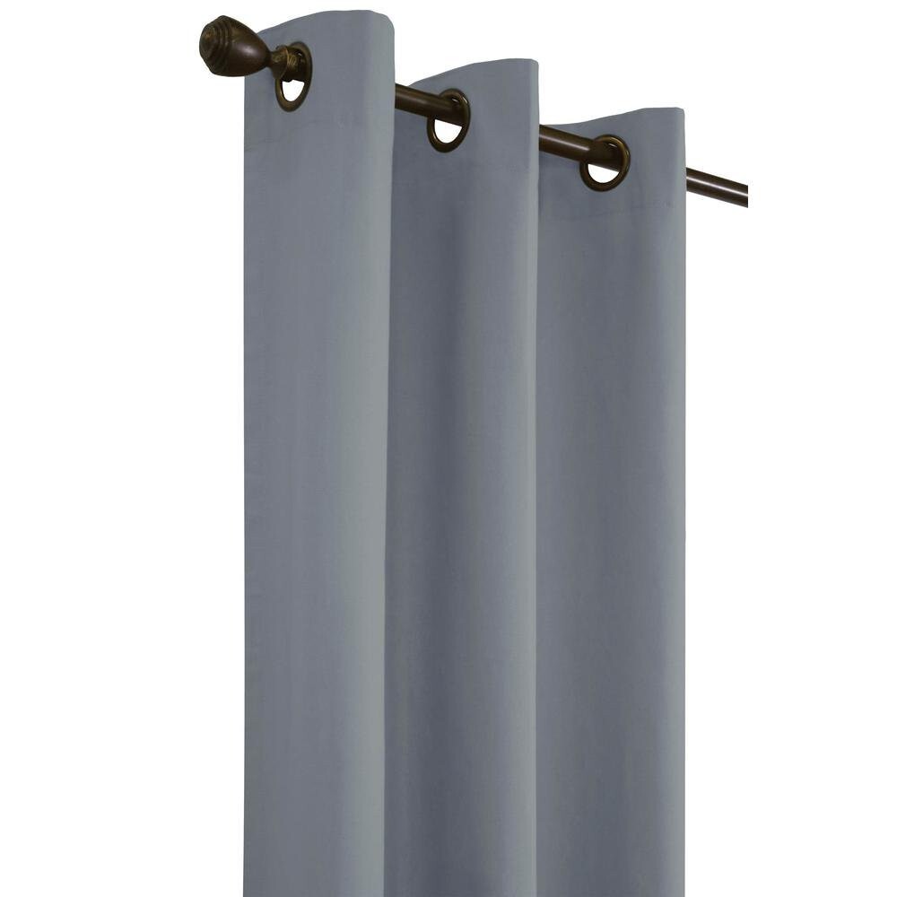 Thermalogic Energy Efficient Insulated Solid Grommet-Top Curtain Pair 63″L – New