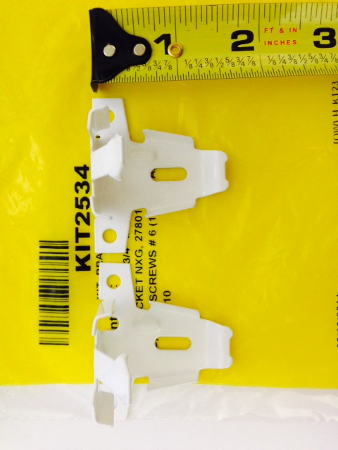 Hunter Douglas 1 Pair UltraGlide Brackets 3/8″ 3/4″ Pleat Shades Screws Incl