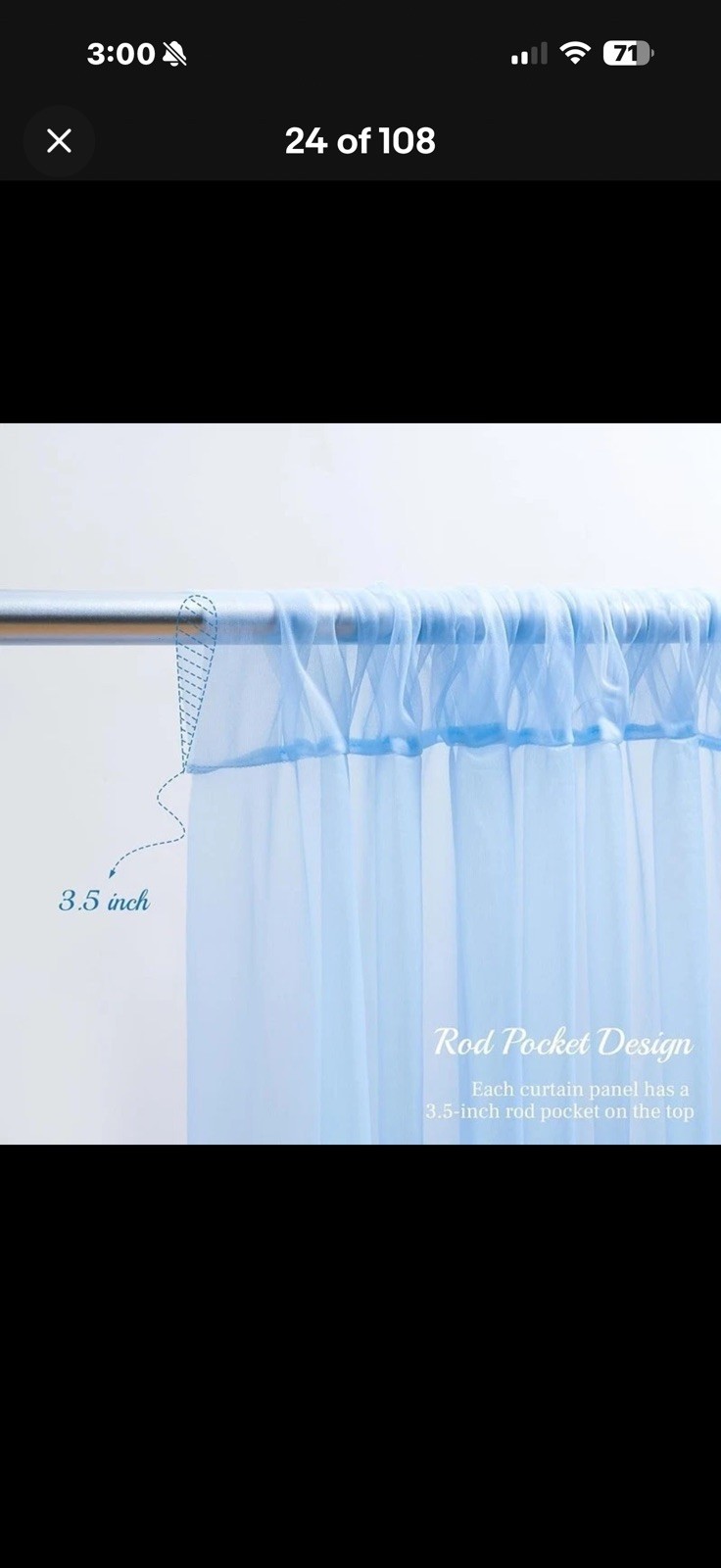 White Sheer Backdrop Curtains W/ String Lights Weddings Parties Events Decor New