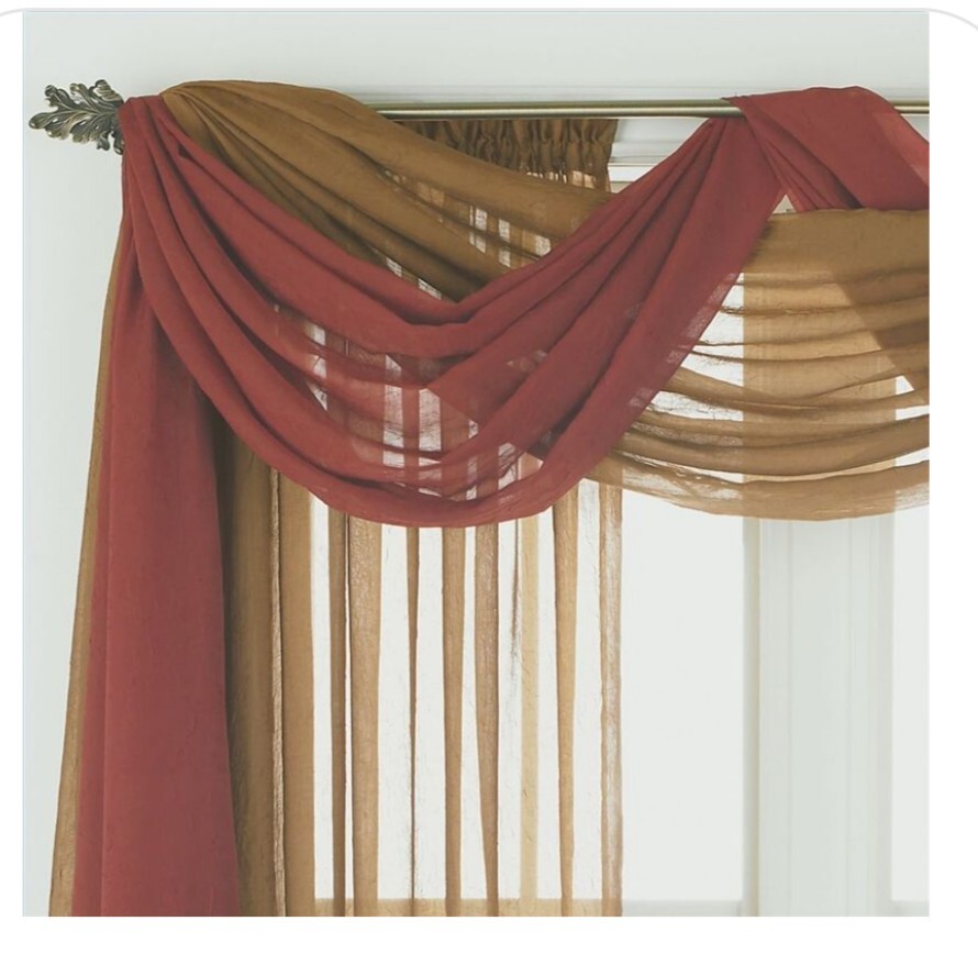 CROSCILL New Scarf Valance – Brazil 52”x216” Tropical