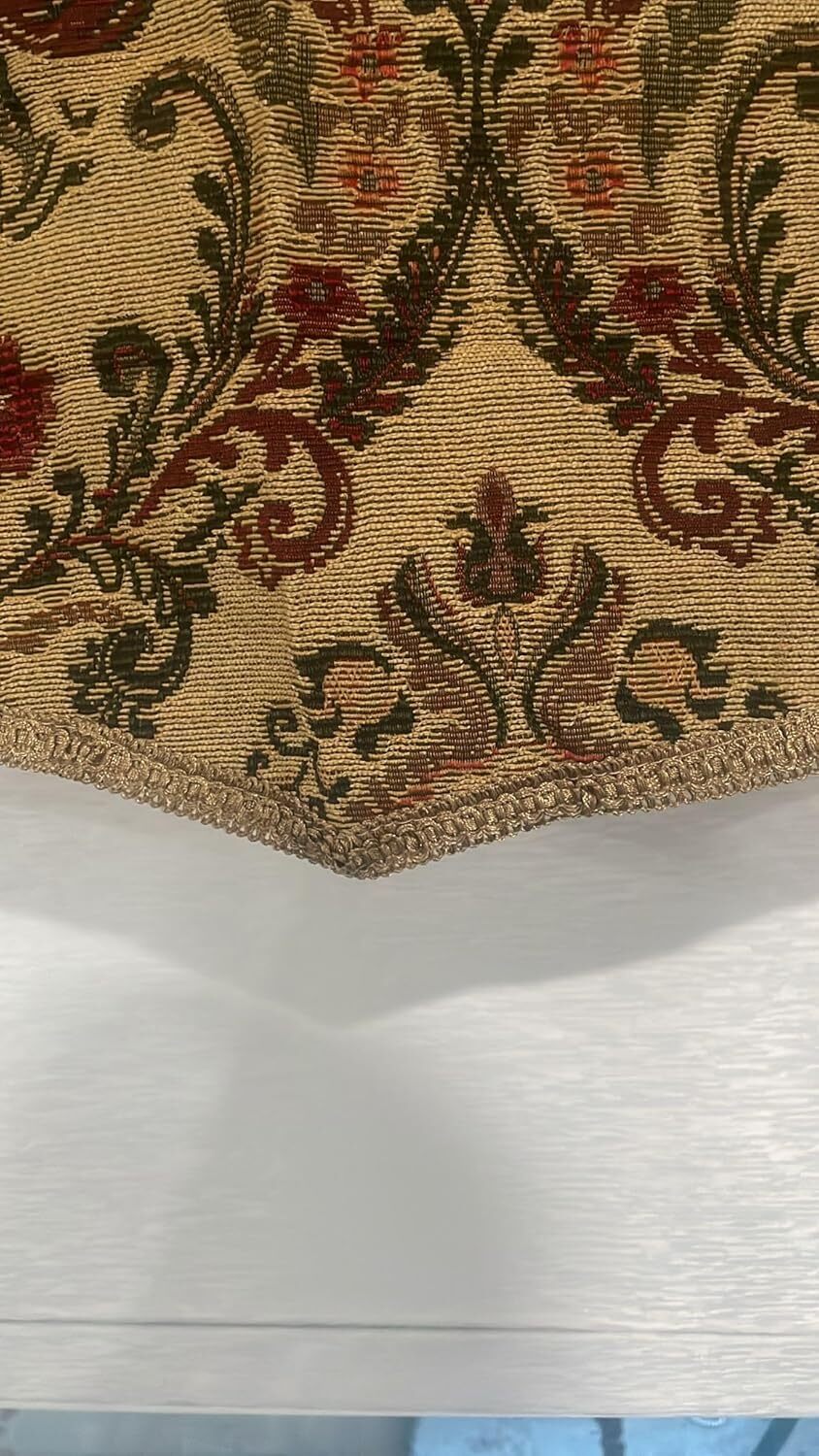 Tapestry Valance Rod Pocket Window Valance multi color Kashmir design 54″x 18″
