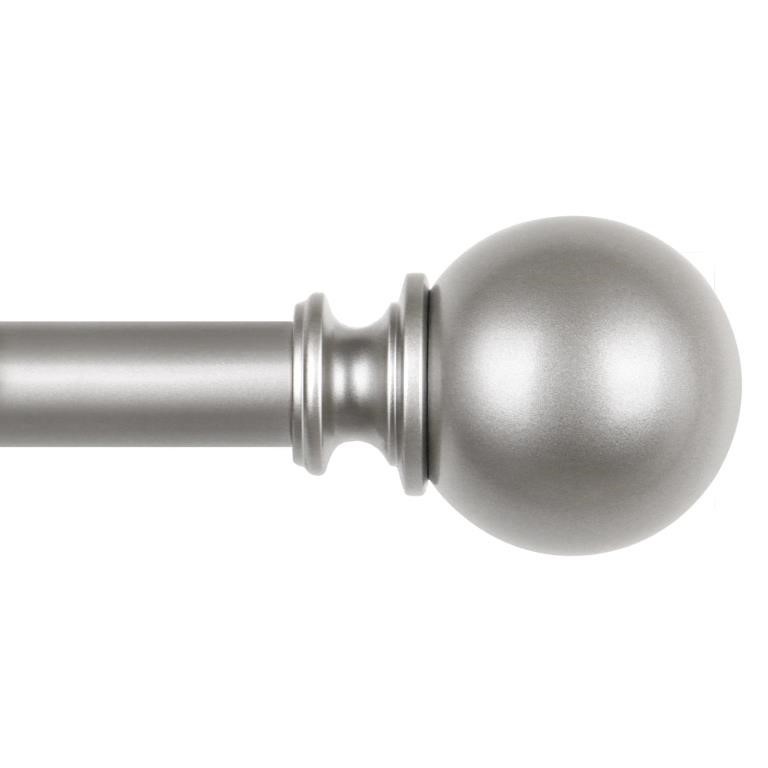KAMANINA Matte Round Ball Curtain Rod 28-48