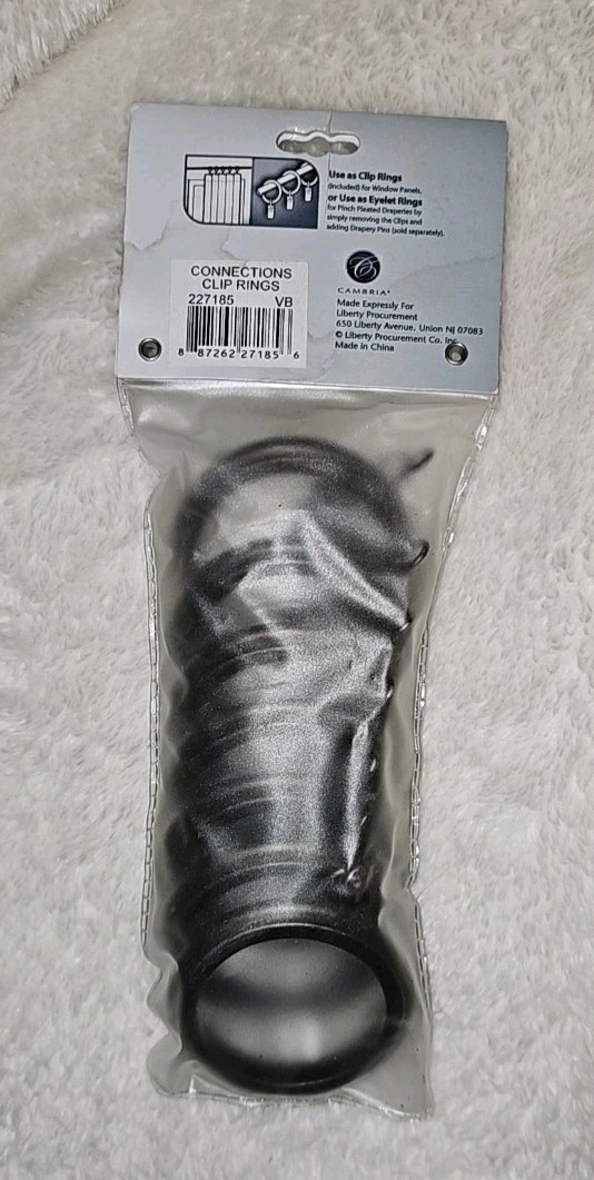 EvezBeadz Metallic Metal Curtain Connections Rings Clips Window Treatments Craft