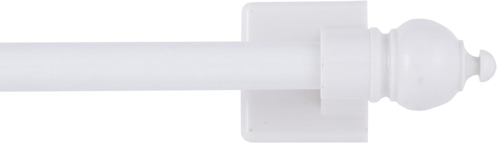 7/16″ Multi-Use Adjustable Petite Cafe Magnetic Rod, 16-28″, White