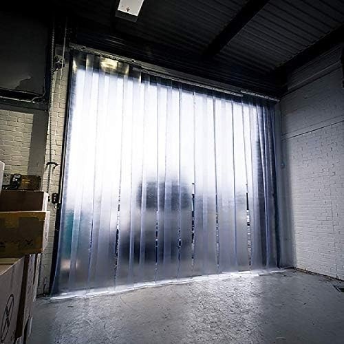 9PCS Strip Door Curtain, 84″ Height X 48″ Width, 0.08 Inch Thickness Standard…