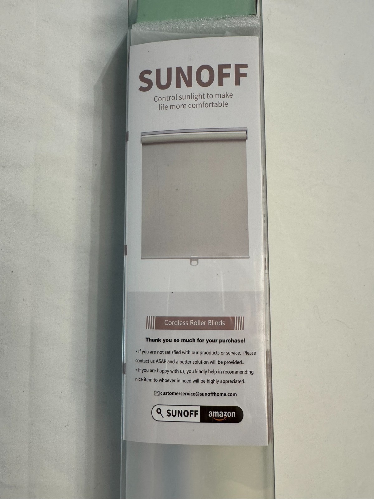 Sunoff Blackout Roller Shades Blinds Cordless for Windows Pull Down Room Darkeni