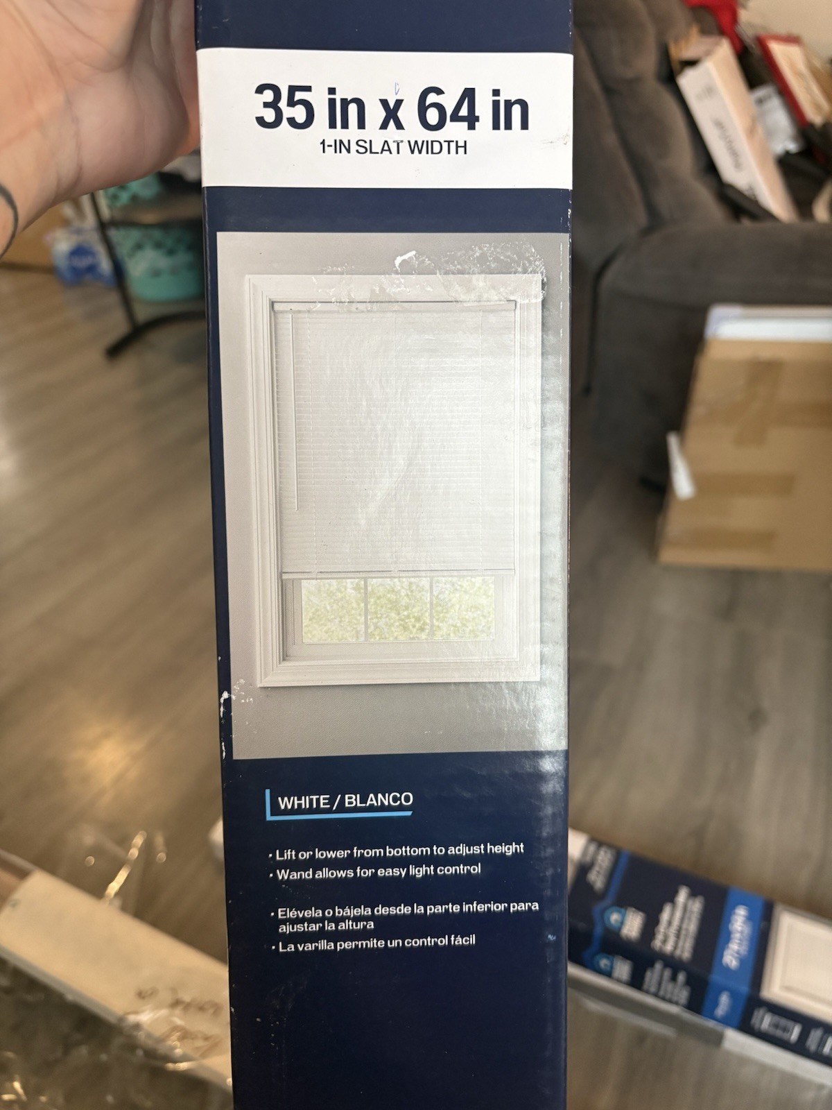 Project Source 35×64 1-in Slat with Room Darkening Cordless