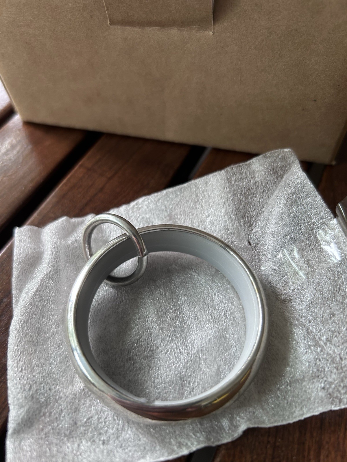 RH Restoration Hardware LOOP Curtain Rings Set of 7 Estate Silver Finish