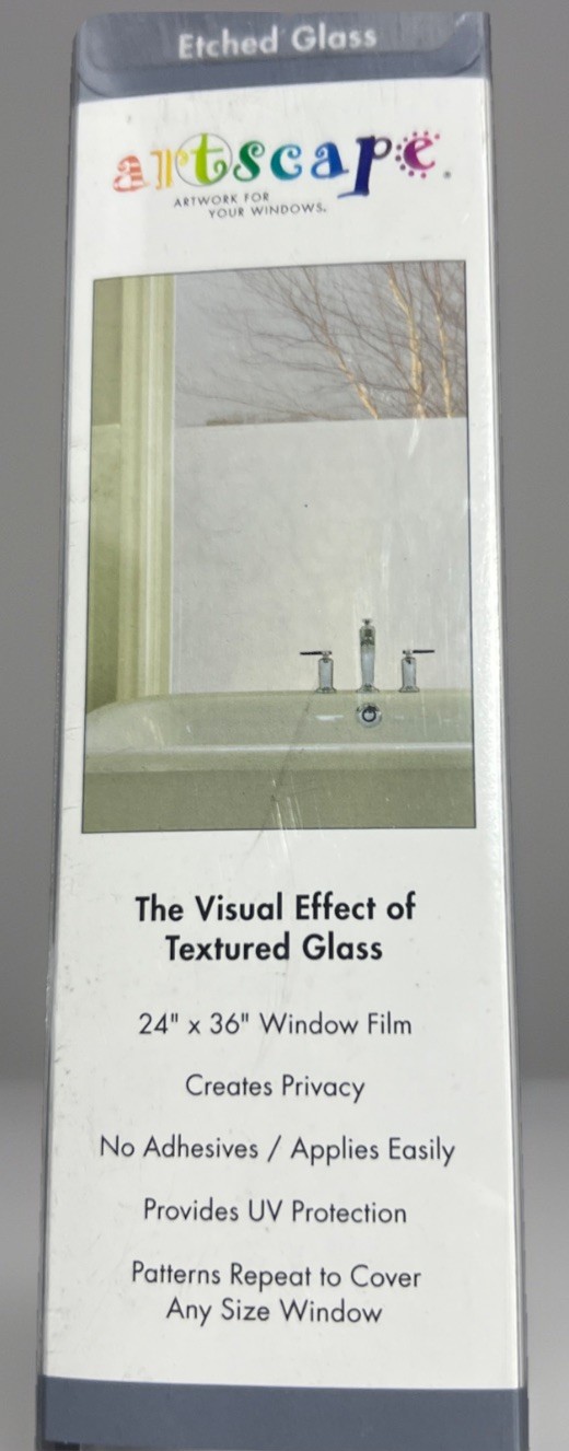 Artscape Etched Glass Window Film (24 In. x 36 In.) 664393001213