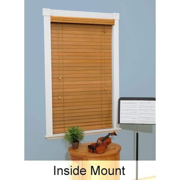 Home Decorators Collection Real Wood 2 Inch Blinds Golden Oak 42×72 Inches