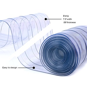 Plastic Vinyl Replacement Strip Curtain-Door – Clear Waterproof Commercial PVC