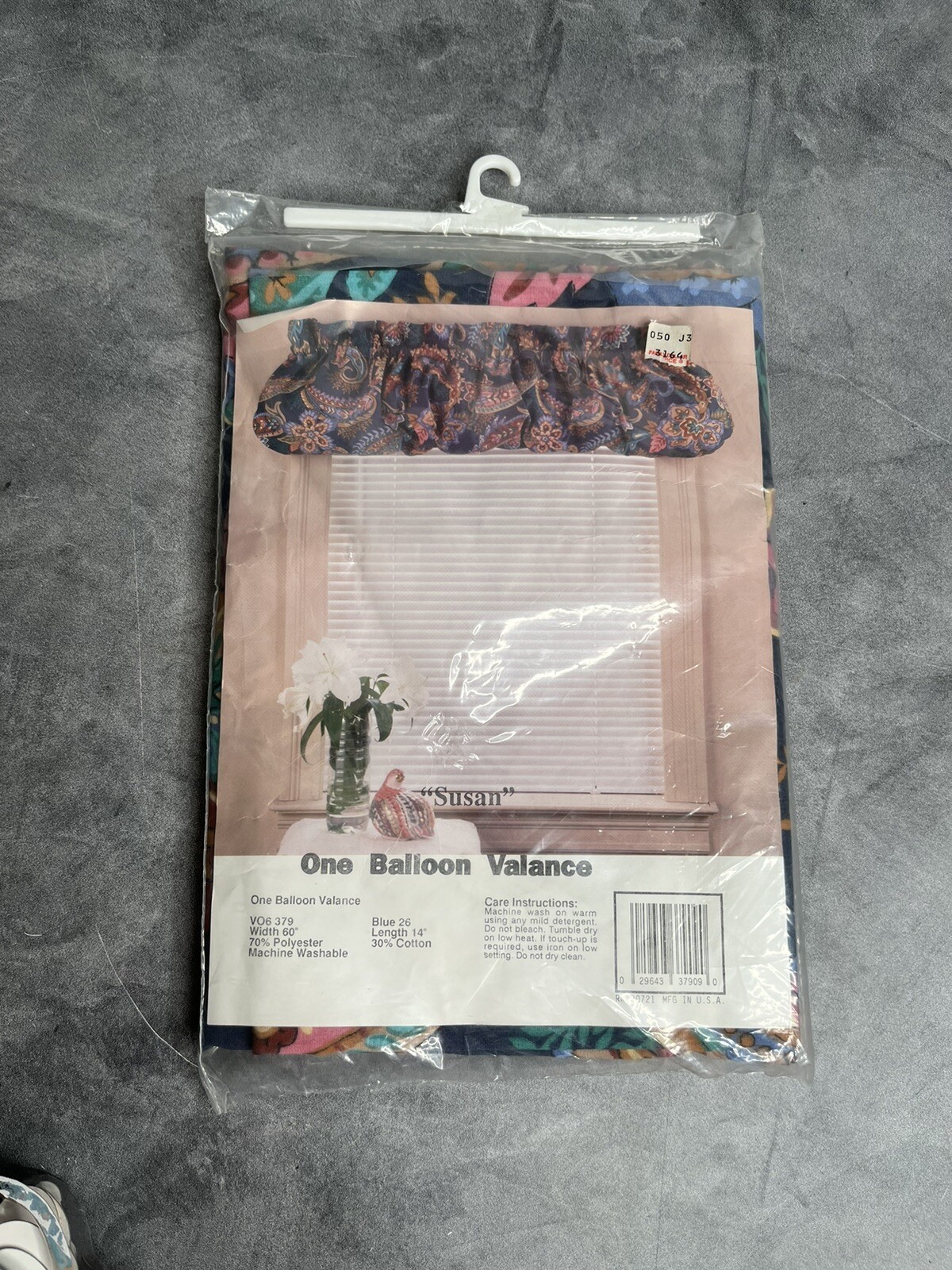 Vintage Balloon Valance Susan Polyester Cotton Blend