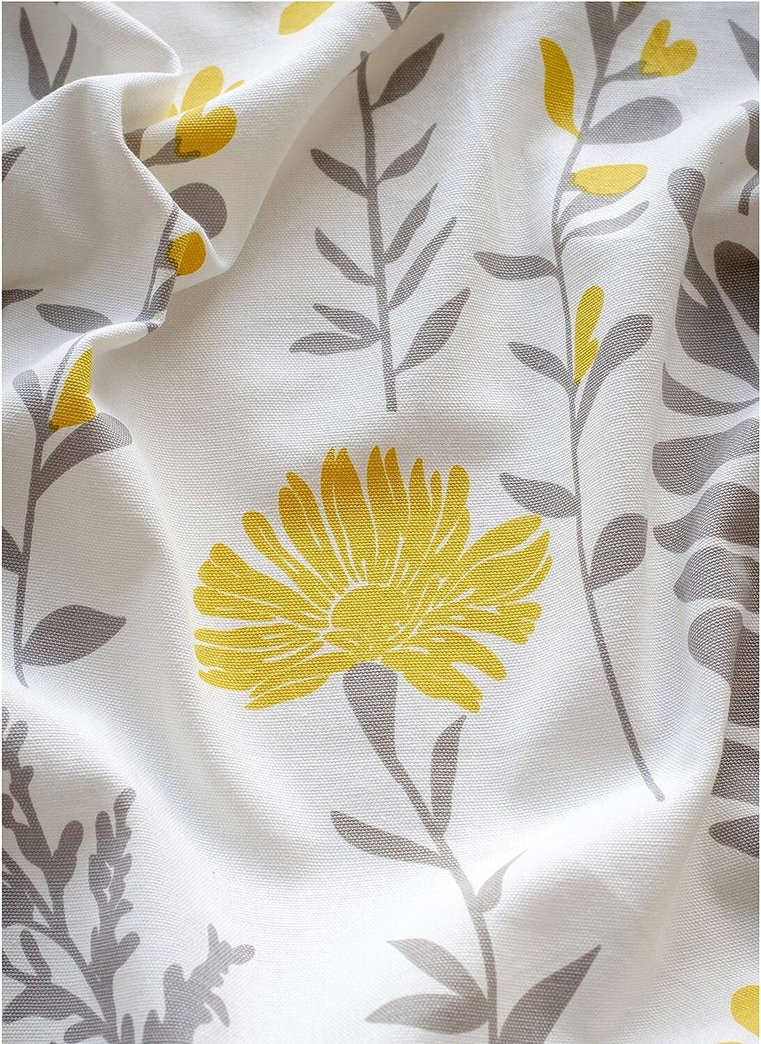 100% Cotton, Room Darkening Curtains with Floral Print for Door, 7 Feet