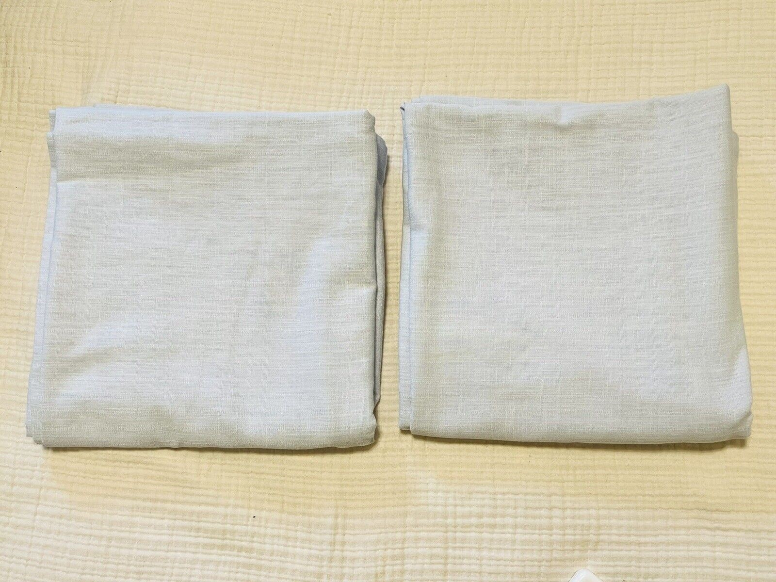CALVIN KLEIN Linen Blend Elephant Gray Designer 2 Panel Curtain Set 48″ x 93″