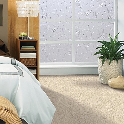 Niviy Static Cling Non-Adhesive Window Film Frosted Glass 17.7″ x 78.7″, Pure