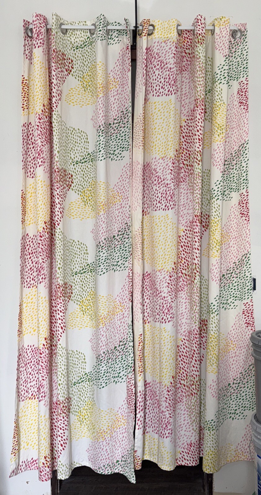 Ikea Murgrona Multicolor Pair of Curtains 2 Panels 57”W X 98”L Boho Home Decor