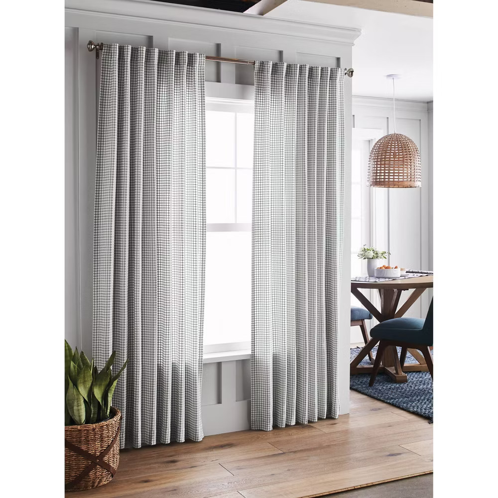 1pc 54″x84″ Light Filtering Honeycomb Curtain Panel Gray – Threshold