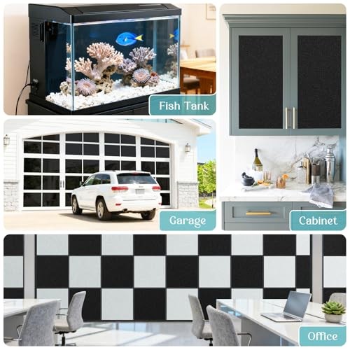 out Window Film, Removable Tint for Windows in House 17.5″ 17.5″ X 78.7″ Black