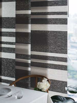 Adjustable Sliding Glass Door Blinds 45.8″- 86″ W x 96″ H, Panel Track Blinds