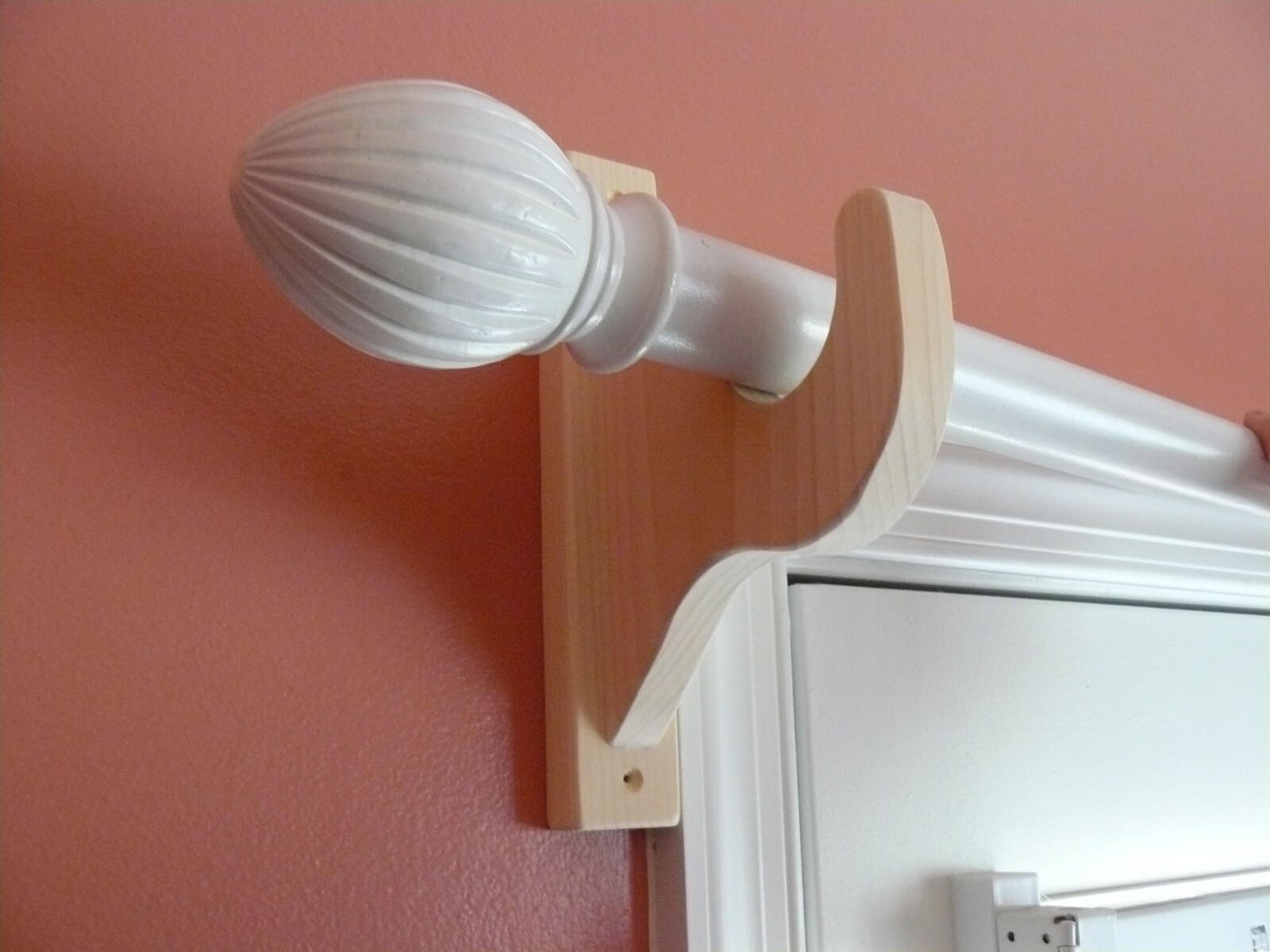 Fancy Wood Curtain Rod Brackets