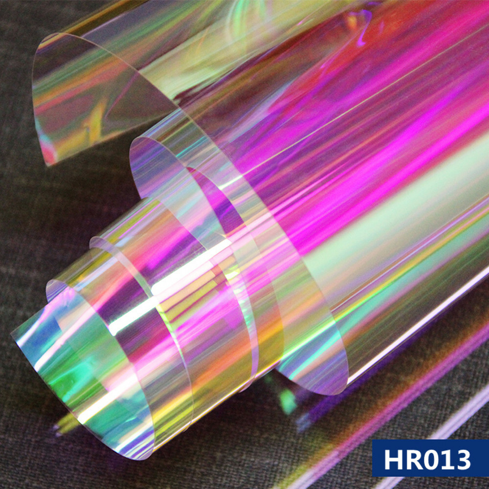 Rainbow Iridescent Window Film Home Mall Glass Decoration Tint Adhesive 152x50cm