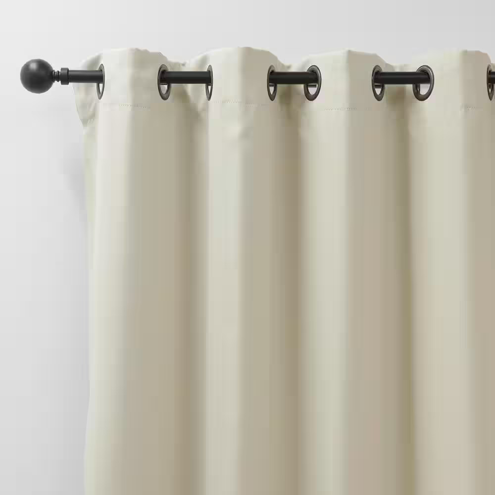 Ivory Grommet Blackout Curtain – 80 In. W X 96 In. L