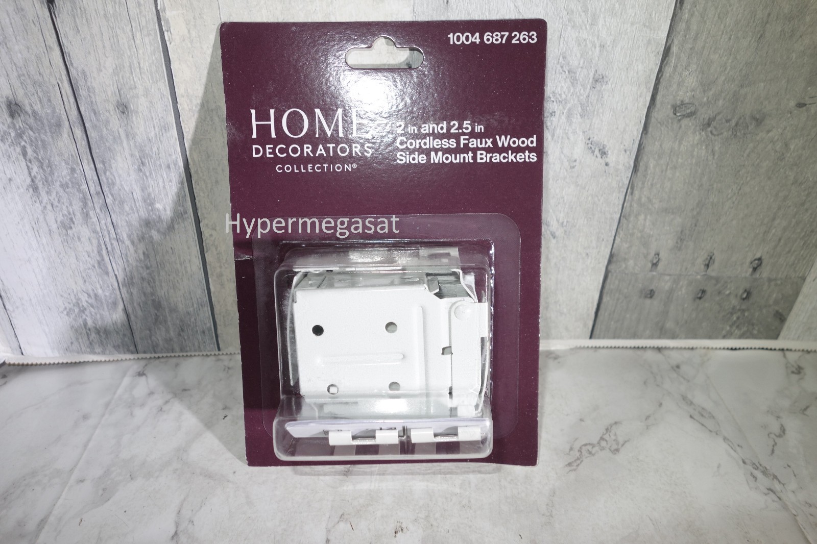 Home Decorators Cordless Blind Faux Wood Side Mount Brackets 2″ inch 2.5″ 2-1/2