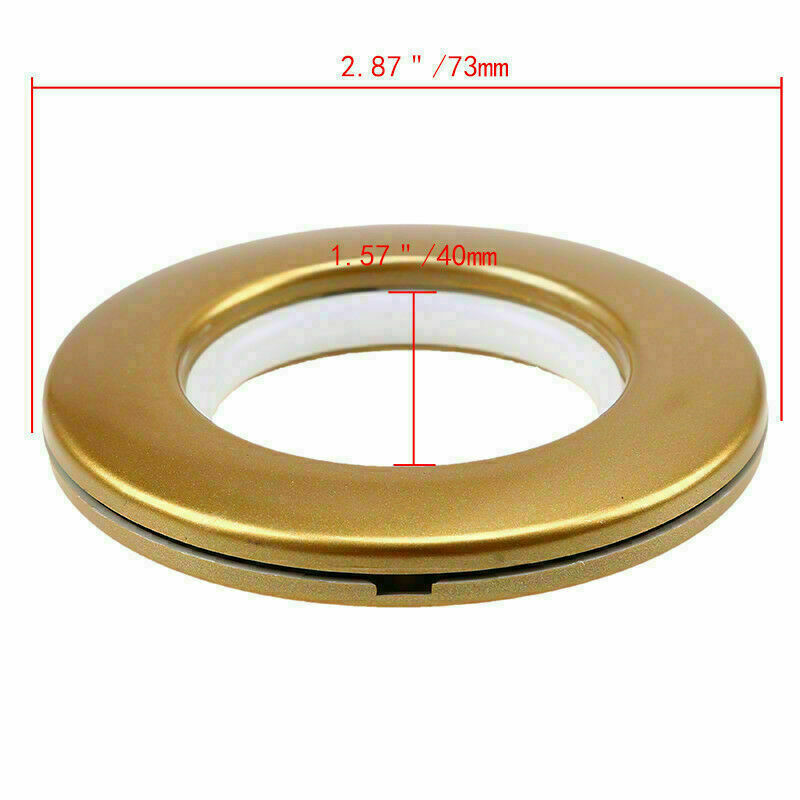 1-40 Pcs Curtain Eyelet Ring Snap For Blinds Drapery Circle Slide Clip Grommet