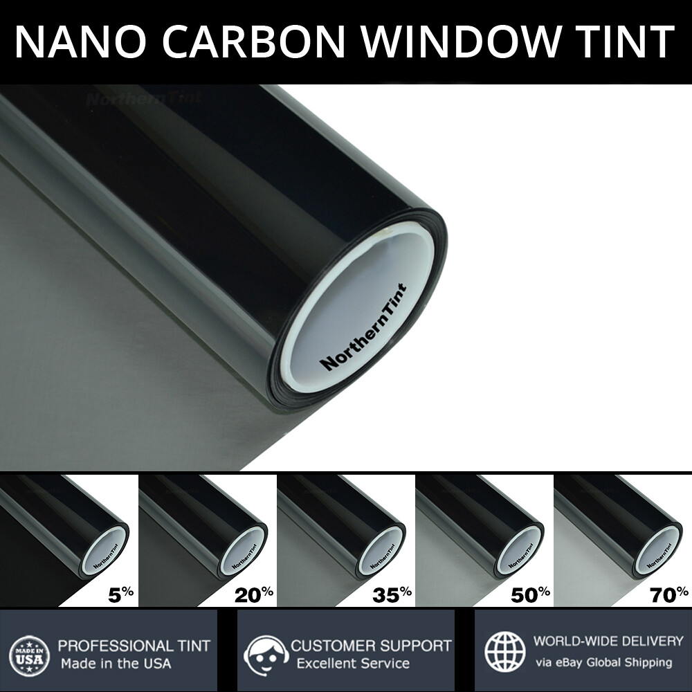 Eco-Nano Carbon Window Tint Roll 40″ x 100′ Select from 5% 20% 35% 50% 70% VLTs
