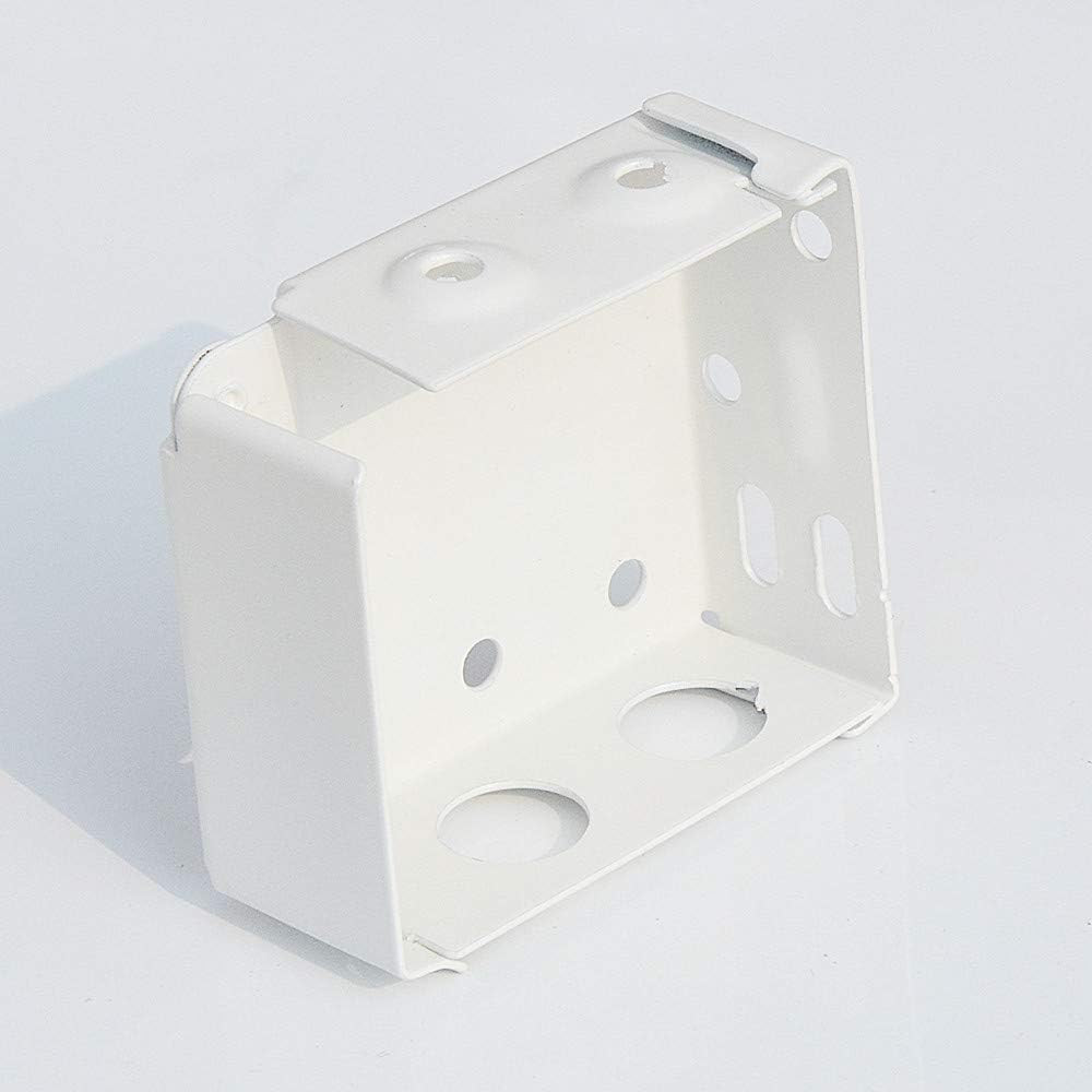 2Pcs Box Mounting Bracket for High Profile Blinds 2Inch White Color