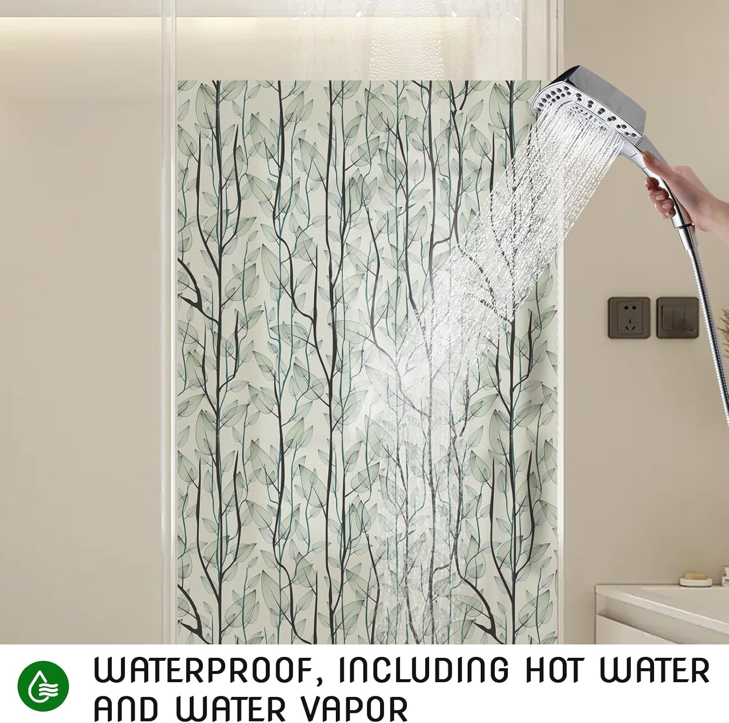 Window Film Privacy with Installation Tools, Decorative Stained Glass Window Cli