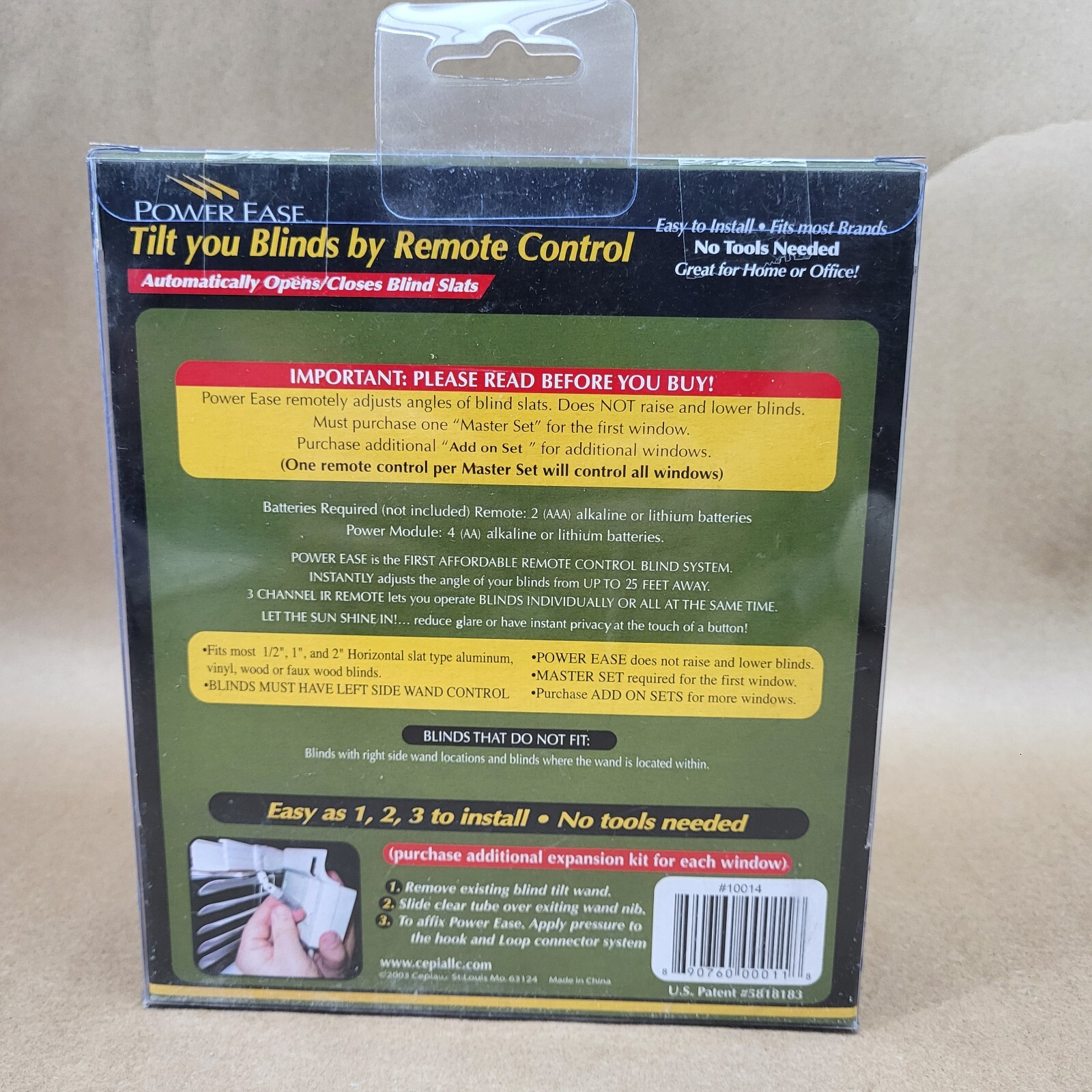 New Power Ease Open Close Blinds Add On Unit (No Remote)