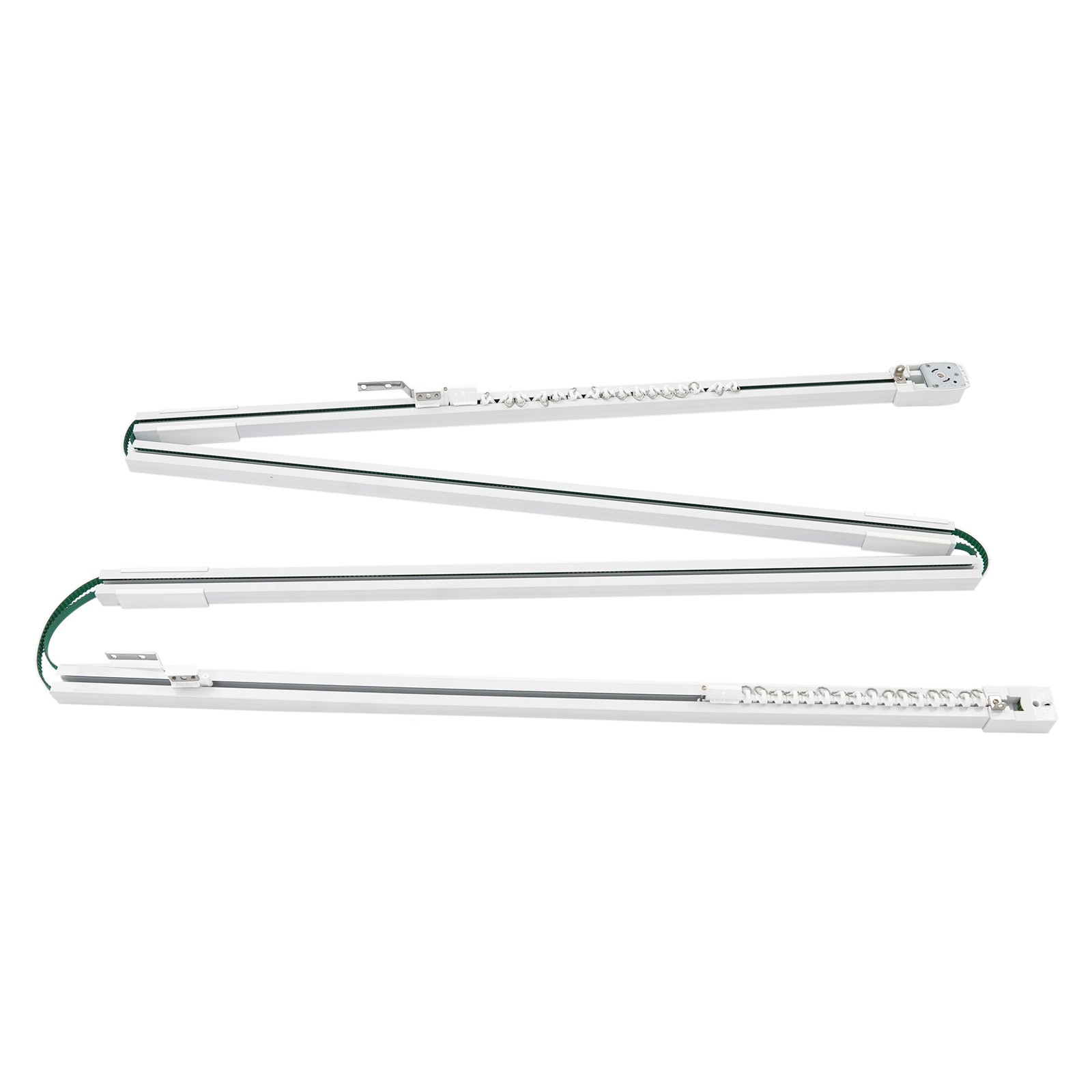 Automatic 13 Feet Motorized Electric Window Curtain Rod Track 4 Slide Rails NEW