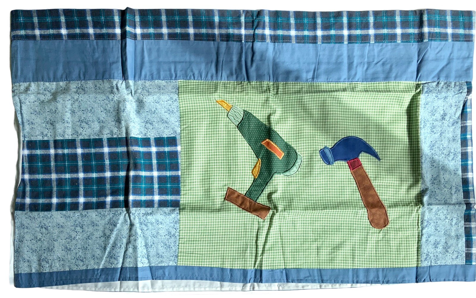 My World Valance Construction, Tools Kid’s Room Boys Room Window Curtain, New