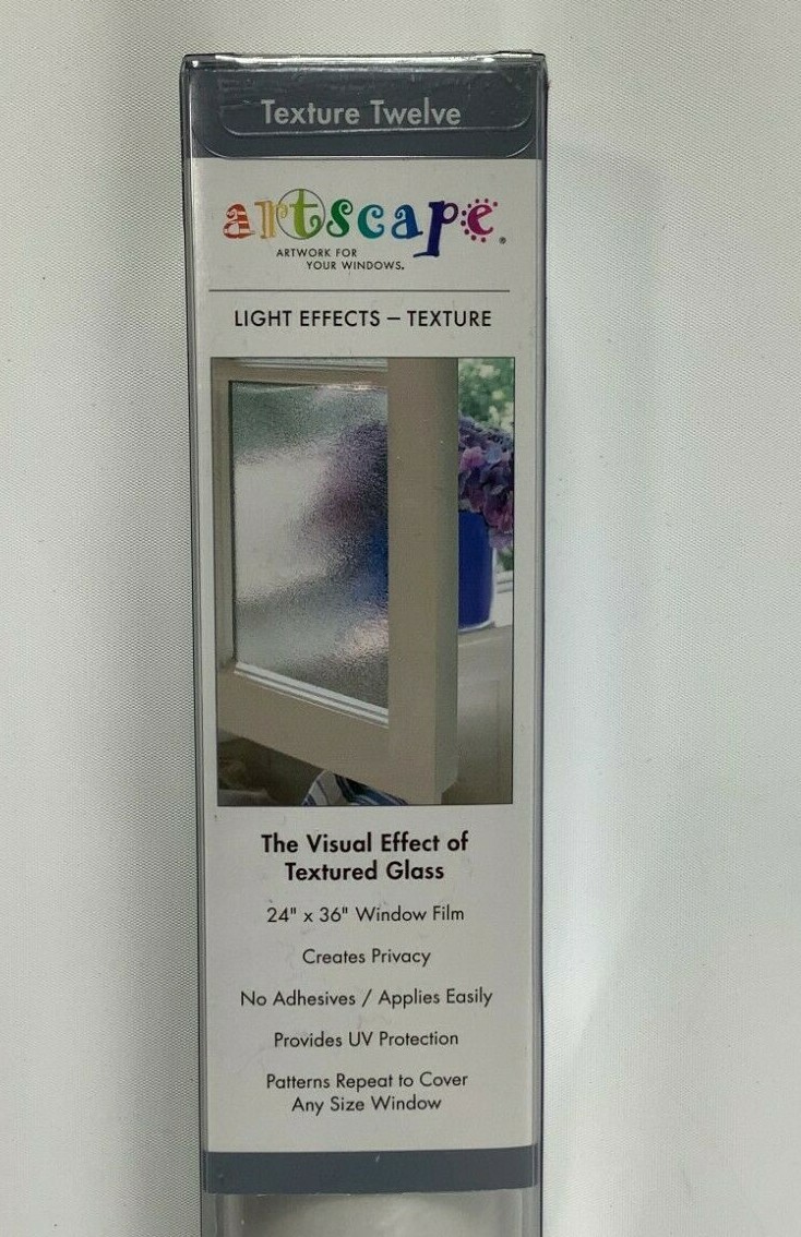 Artscape Texture Twelve Window Film Etched Glass 24×36 NEW!
