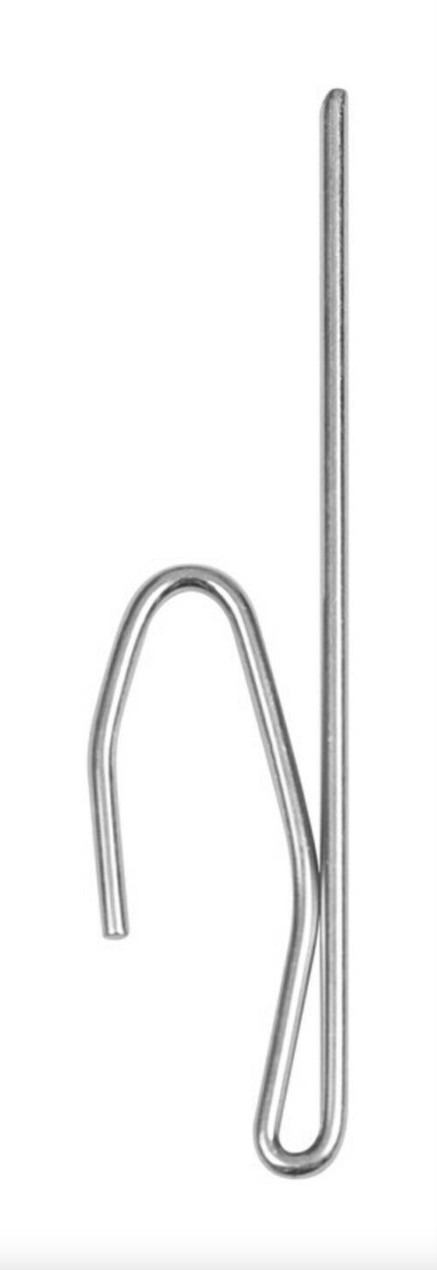 NOS! (28) KENNEY EXTRA LONG CHROME PIN ON HOOKS, 1-1/2″, NO. 1007
