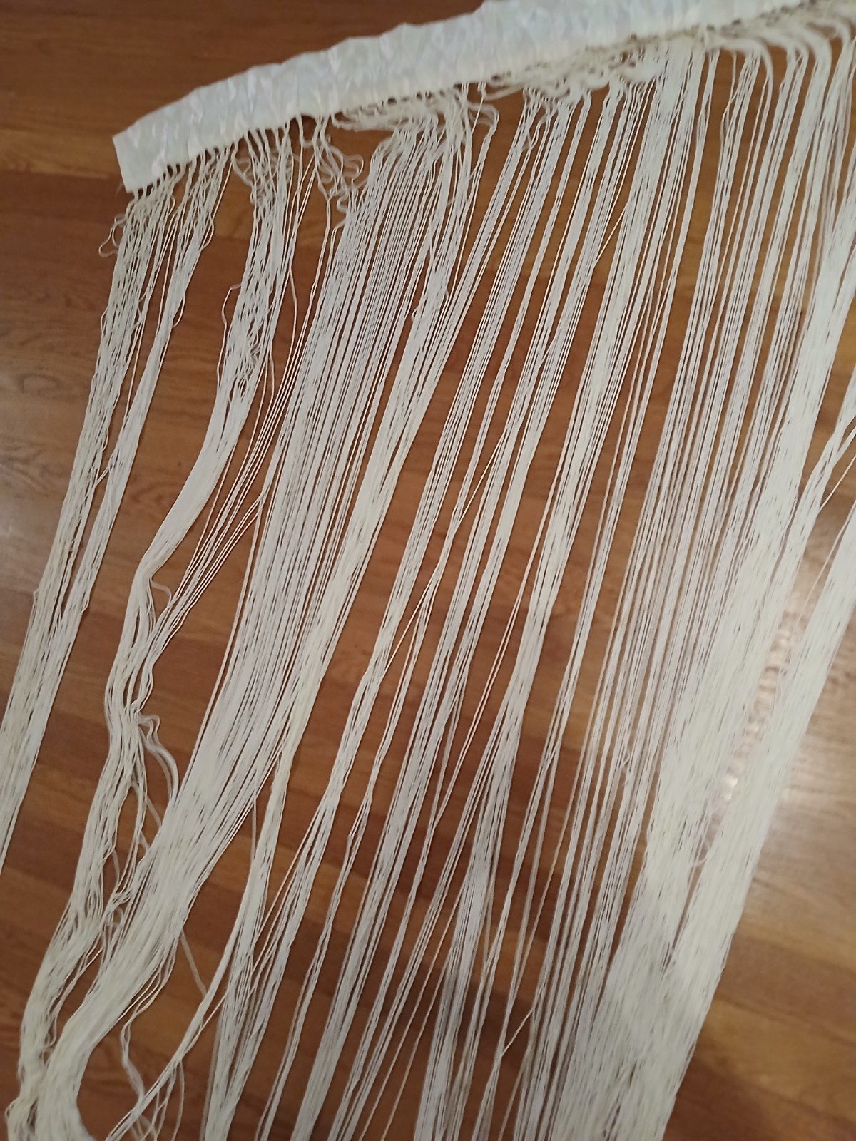 Fringe String Door Divider Single Panel Curtain Off-White 42″ x 75″ India