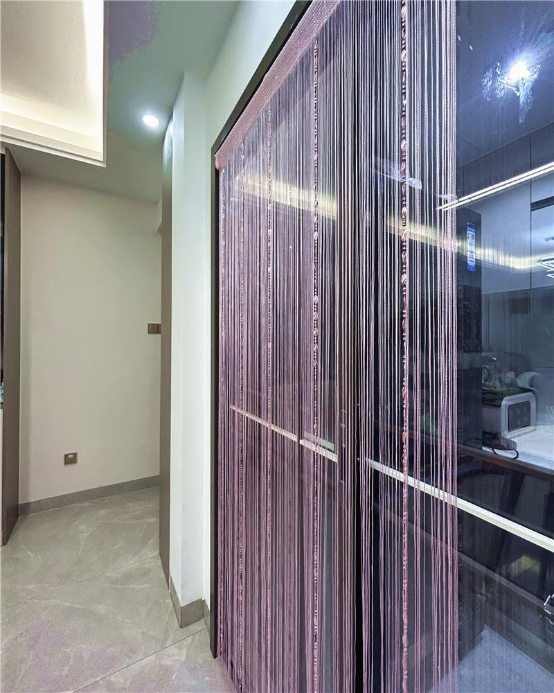 100cmX200cm Decorative Door String Curtain Beads Wall Panel Fringe Window Room D