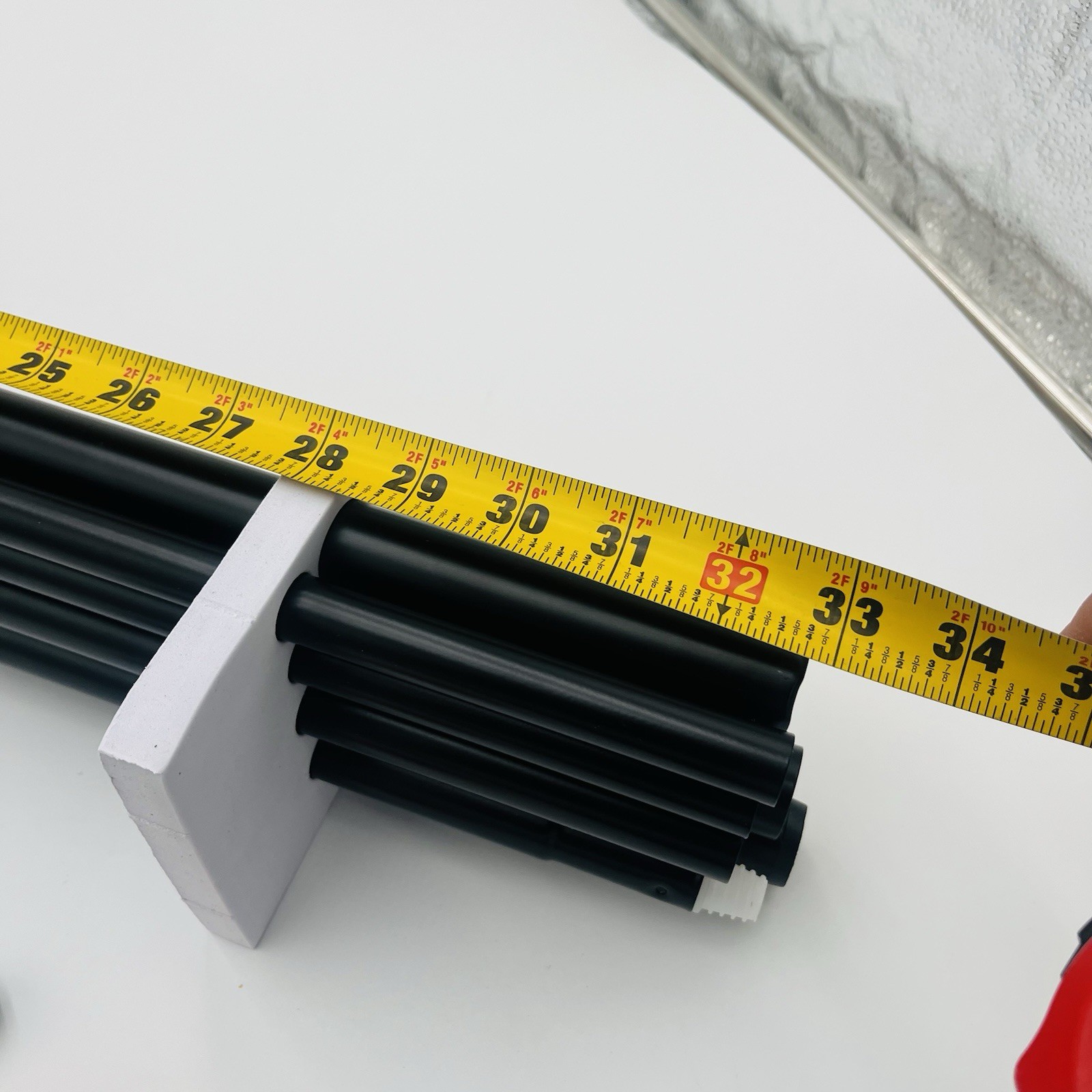 1 Inch Double Curtain Rods 66 to 120 Inches (5.5-10 Feet), Heavy 66-120″ Black
