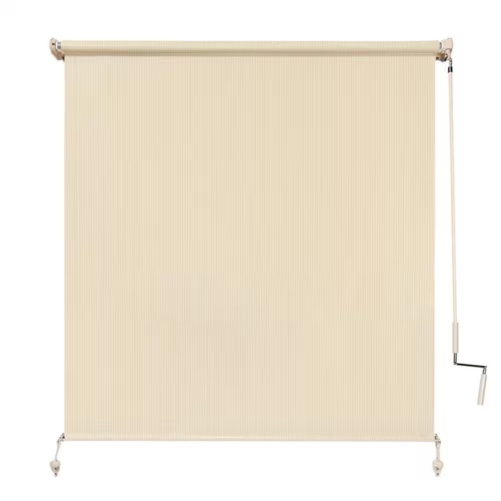 Sesame UV Blocking Fade Resistant Fabric Exterior Roller Shade 48 In. W X 72 In.