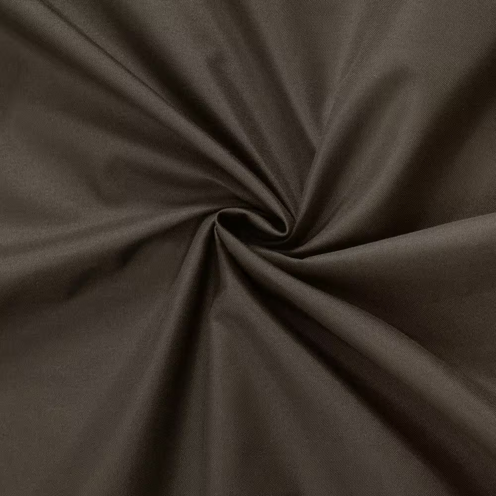 Prelude Brown Polyester Smooth 40 In. W X 84 In. L Grommet Indoor Room Darkening